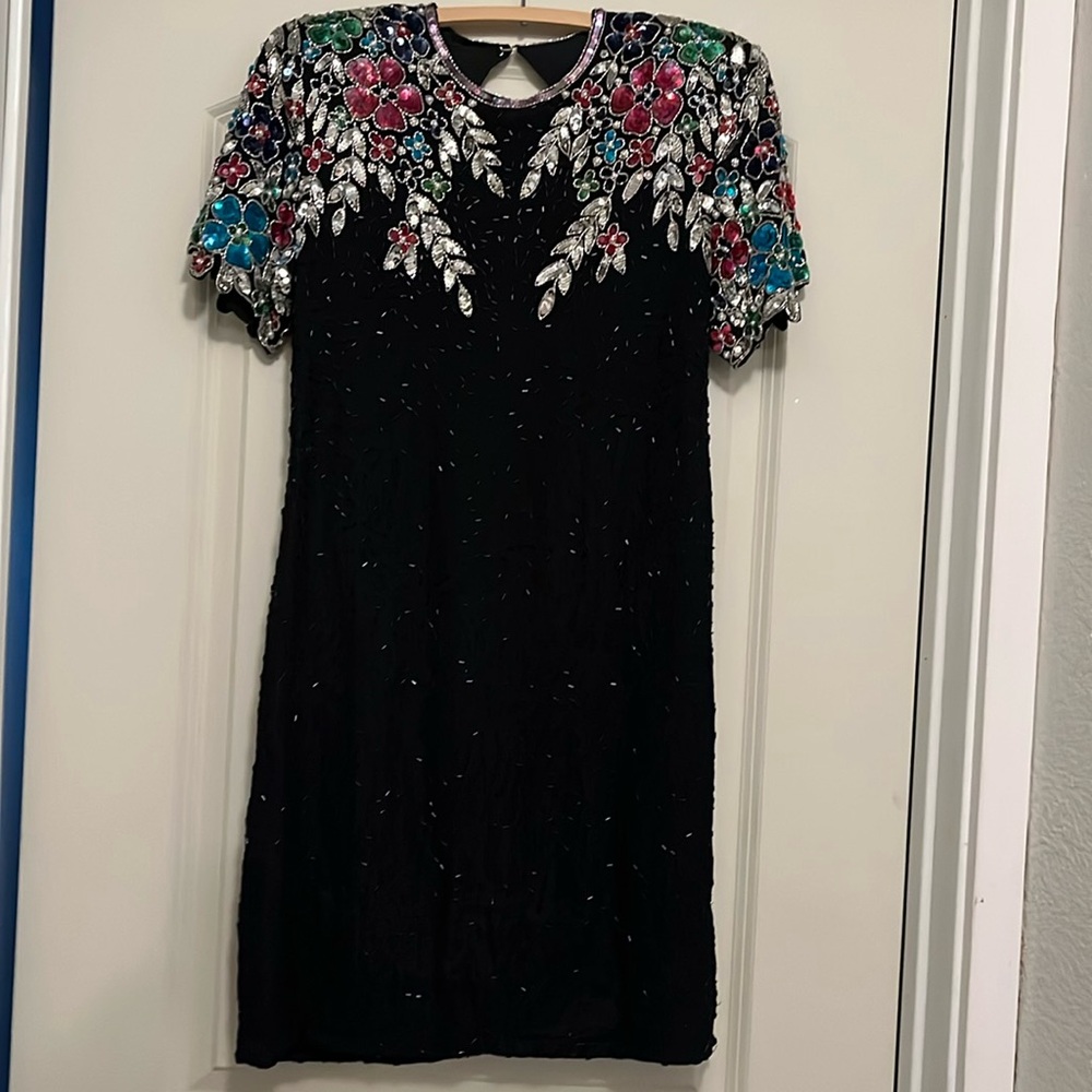 Vintage beautiful beaded evening dress